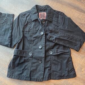 Old Navy Vintage 100% Cotton Barn Jacket Black Large